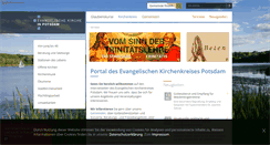 Desktop Screenshot of evkirchepotsdam.de