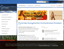 Tablet Screenshot of evkirchepotsdam.de